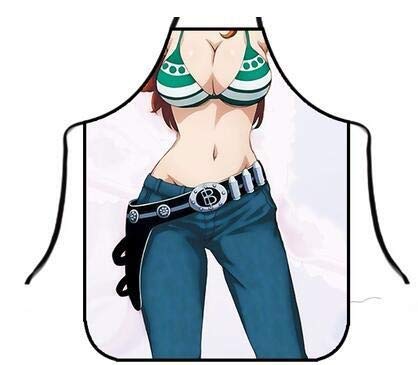 Grembiule Da Cucina Ispirato All'anime 'Birra Gamberi' – Impermeabile, Con Tasche, Taglia L, Regalo Per Appassionati