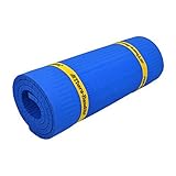 TheraBand Exercise Mat, 75 Inch Long, 3.3 Foot Wide X .6 Inch Thick. Blue