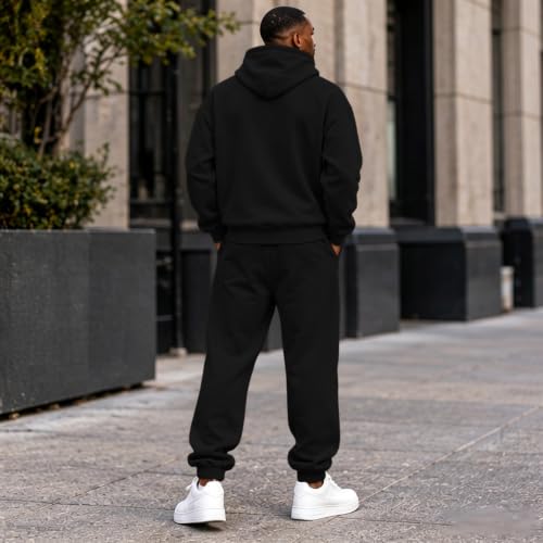 Elneeya Men Sweatsuits Sets Oversized Jogger Sets Fall Athletic 2 Piece Set - image 6