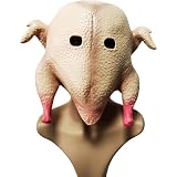 Quybrysian Funny animal turkey latex headgear, Halloween Thanksgiving party funny latex props
