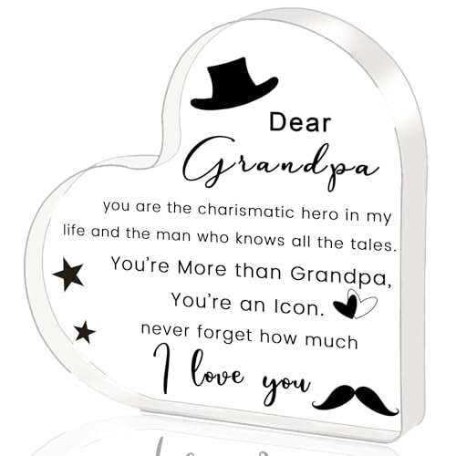 Birthday Gifts for Grandma, Grandma Gifts - Engraved Acrylic Puzzle Plaque, Valentines Christmas Mothers Day Present for Grandmother from Grandkids