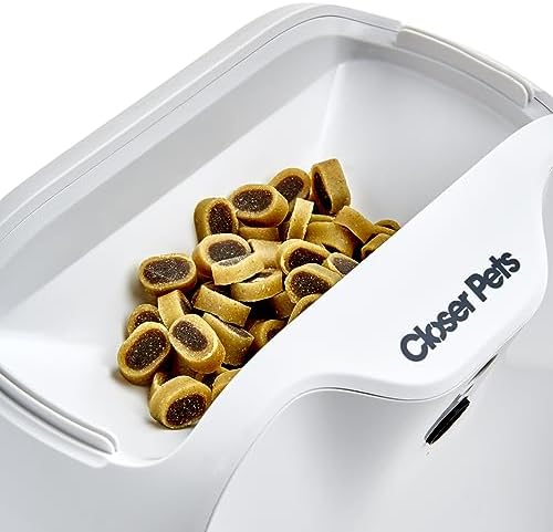 Closer Pets TreatView Pet Indoor Security Camera with — top-down angle highlighting key features