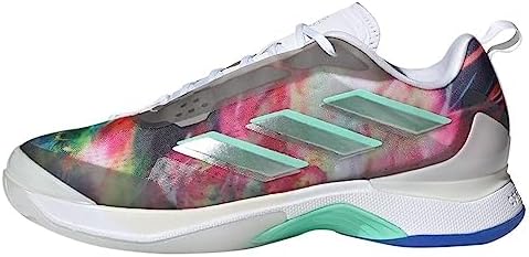 adidas Women`s Avacourt Tennis Shoes Footwear White and Pulse Mint | Image 2