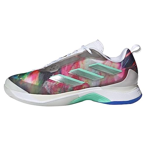 adidas Women`s Avacourt Tennis Shoes Footwear White and Silver Metallic3