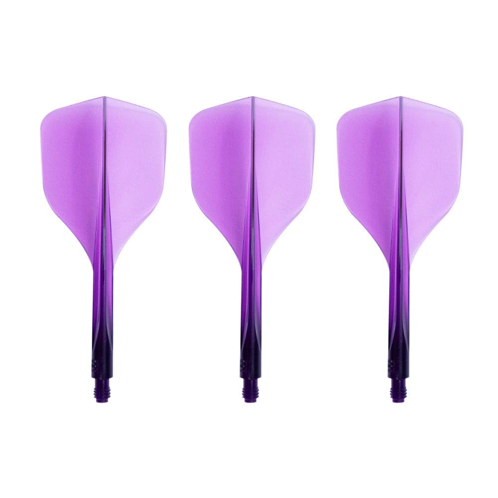 Condor AXE 120 | Small Size | Dart Flights | Multiple Sizes | Multiple Colours (Clear Purple, Medium)