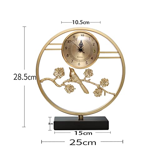 Reloj de escritorio de cobre estilo chino un regalo original para inauguración de casa nueva 3