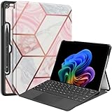 Gylint Case for Microsoft Surface Pro 12-inch 1st Edition 2025, Multiple Angle Polyester Slim Light Shell Case Cover for Surface Pro 12 Tablet,Compatible with Type Cover Keyboard Geometry