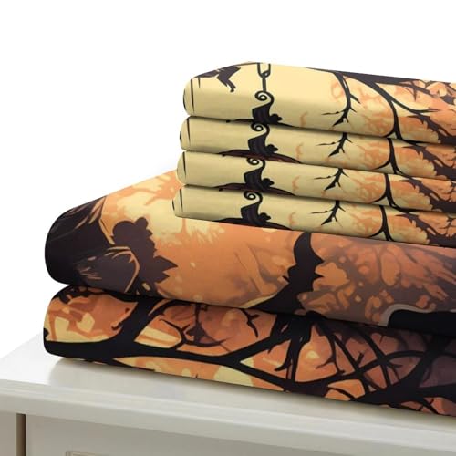 Housse de couette Halloween 3D rose double 200x200 microfibre résistante - 7