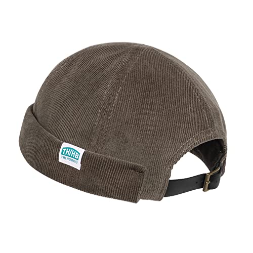 Clakllie Casquette DockerTravailleur Marin Unique Street décontracté Brimless Chapeau Rolled Cuff Brimless Hat Bonnet Marin Homme Miki Unisex Docker Cap Cover