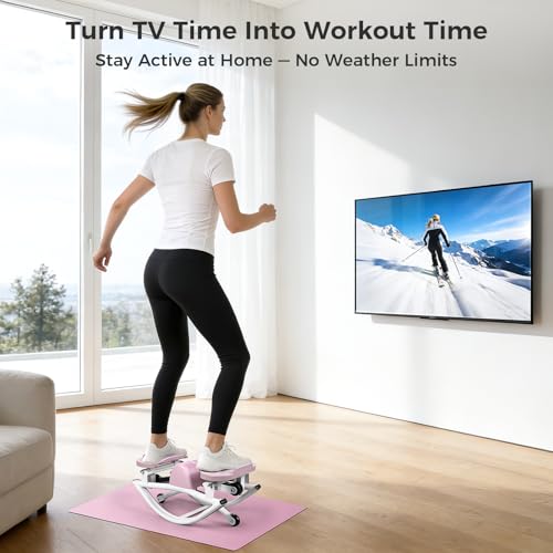 Image of Rock Stepper Side to Side, Rocking Stepper with Lateral Motion, Compact Side Stepper for Home & Apartment, Low Impact Workout Machine (Black)