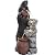 Ultym 37.5" H Resin Playful Twin Bear Fountain Outdoor, Whimsical Multi-Tiered Stone Vessel Water Feature Outdoor with Lights, Soothing Cascading Waterfall for Patio, Backyard, Garden or Porch