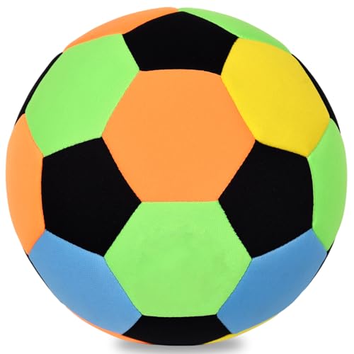 KUYOTQ Soft Fabric Indoor Size 4 Soccer Ball