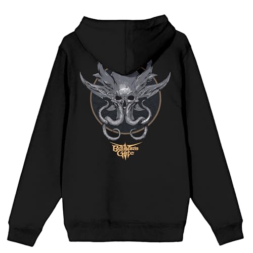 Dungeons & Dragons Baldur's Gate Monster Men's Black Zippered Hoodie3