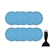 TOFBS Pegatinas Antideslizantes Bañera, Tiras Antideslizantes Bañera y Ducha, Redondas 15cm ＆ Tiras 2 * 38cm, Tiras de Seguridad para Baño y Escaleras (20pcs Redondas 15cm, Azul)