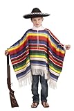 6-12 ANNI Costume per bambini - Poncho messicano
