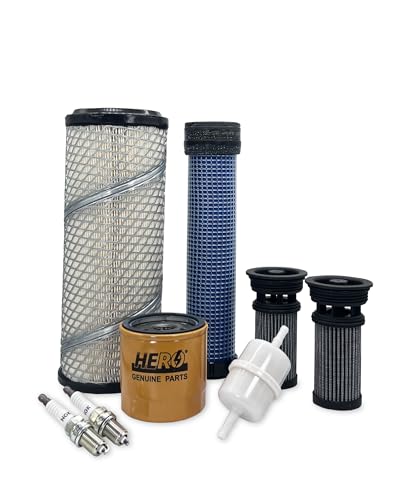 HERO® Maintenance Filter Kit For Exmark LZE742KC604 Lazer Z E-Series Zero-Turn Mower With Kohler CV742-3037 25HP Engine