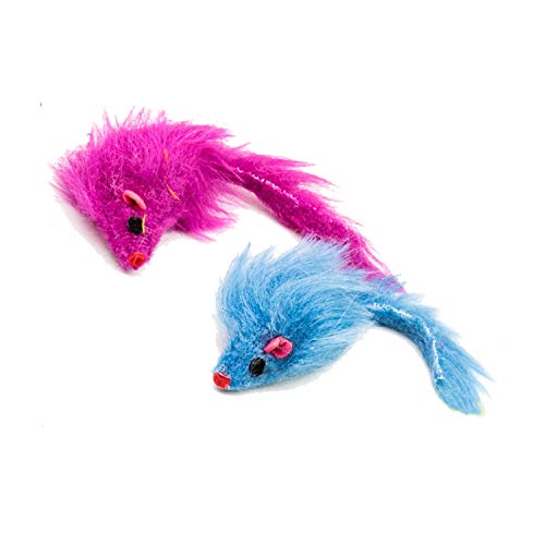 Youngever 7 Cat Toys Assortment with 5 Refillable Catnip Fish Cat Toys and 2 Catnip Fur Mouse Cat Toys, Extra Catnip for Refill, for Cat, Puppy, Kitty, Kitten, Ferret, Rabbit - Thumbnail 4