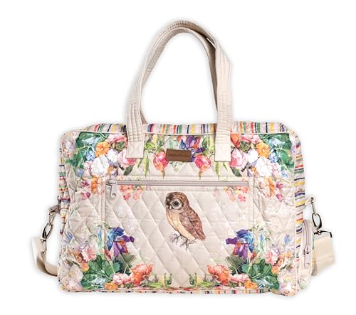 Maison d' Hermine Weekender Bags for Women Cotton Quilted Duffel Overnight Luggage Weekend Bag for Men Gym Sports Gifts Travel Business Travellers Family Trip