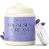 Manelix Magnesium Cream for Sleep - Topical Magnesium for Women, Muscle Relaxation, Calm, Moisturizing with Coconut Oil, Shea Butter & Hyaluronic Acid, 4.23 OZ, Safe for Kids (4.23 Ounce, Lavender)