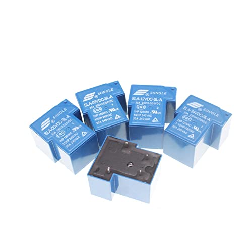 Relais de puissance SLA 24V 30A à 4 broches pour circuits électroniques et boîtiers