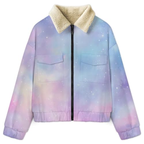 Sweatshirt avec zip aquarelle pour vos balades fraîches