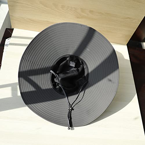 Image of Wide Brim Sun Hat for Men Women UV Protection Ventilated Summer Hats for Fishing Hiking Garden Beach