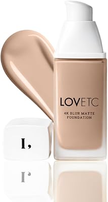 4K Blur Matte Foundation, Longwear High Coverage, Vanilla 33ml