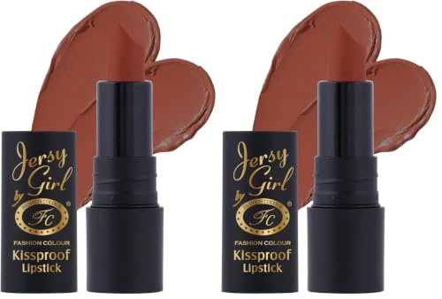 Image of JERSEY GIRL BY FASHION COLOUR Kissproof Matte Lipstick| Lightweight & Longlasting | Matte Finish | Stay up to 12hrs | Available In Fab Shades | Highly Pigmented | Intense Colour, Moisturised Lips, Color Sensational Creamy Matte |(Chestnut)