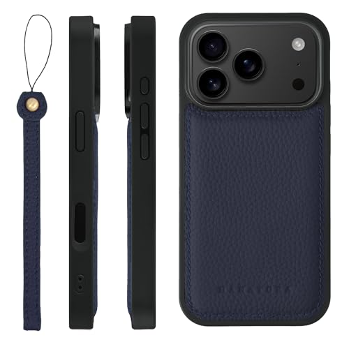 HANATORA for iPhone 17Pro �P�[�X MagSafe �Ή� �{�v �ϏՌ� �o���p�[�^ �X�}�z�P�[�X �X�}�z �X�g���b�v �t�� �V�������N���U�[ �M�t�g �}�O�Z�[�t�Ή� �l�C�r�[ SMSGZ-17Pro-Navy