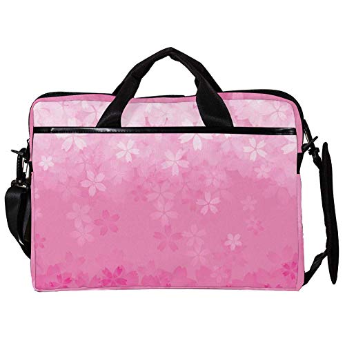 Sac ordinateur 14-15.4 pouces fond cerisier rose pour le bureau