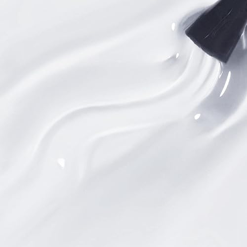 Miniatura 119 de Vishine Esmalte de uñas de gel blanco transparente lechoso de 0.5 fl oz, esmalte de gel UV LED, color nude lechoso para el hogar, manicura, barniz