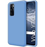 Tumundosmartphone Coque Silicone Liquide Ultra Douce pour Vivo Y70 Couleur - Bleu