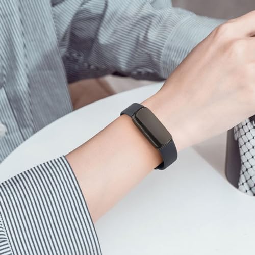 Image of 4 PACK Sport Bands Compatible with Fitbit Luxe Bands for Women Men, Soft Silicone Replacement Sport Straps Wristbands for Fitbit Luxe Fitness and Wellness Tracker