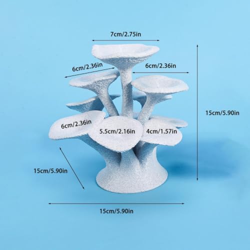 Plataforma para reptiles acuario hongo y accesorios terrario 6