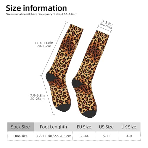Image of Knee High Socks for Women Girls Fashion Women's Festival Stockings for Casual Running Work Travel