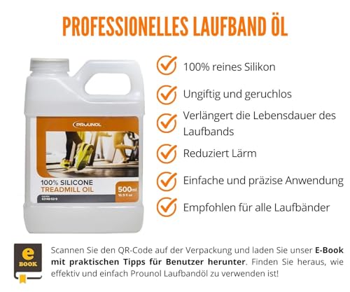 PROUNOL 100% reines Laufband Silikonöl - 500ml Flasche