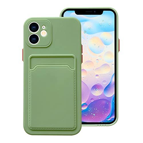 Porte-cartes coque iPhone 6 Plus TPU antichoc vert clair
