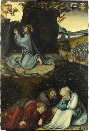 L'agonie dans le jardin Lucas Cranach Affiche de Arts Décoration du Salon Toile 60x90