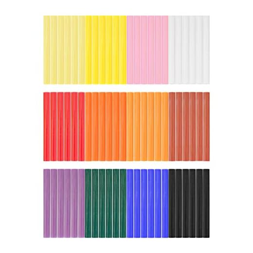 72PCS Colored Hot Glue Sticks - 0.4x3.9" Gartful 12 Colors Hot Melt Glue Sticks, Full Size, Adhesive Sticks for Handmade, DIY Craft, General Repair, Gluing Project