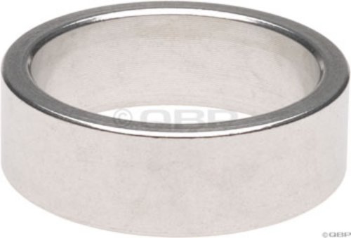 Wheels Manufacturing 1-Inch Spacer (Silver/10mm, Bag of 5)