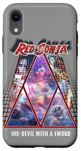 Red Sonja �|�X�^�[ �V���Z�E�F�[�u �Ԗ� �G�s�b�N �T�C�o�[�p���N 80�N�� ���g�� �X�}�z�P�[�X iPhone XR �p