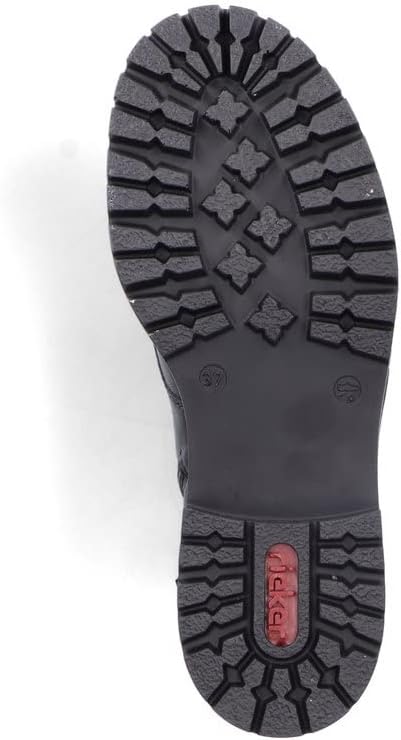 Rieker DAMES Enkellaarzen X8638, Vrouwen Veterlaarsjes,verwisselbaar voetbed,laarzen,chukka boot,korte laarzen,veterschoenen,Blauw (blau / 14),36 EU / 3.5 UK