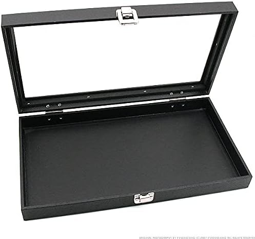 Miniatura 5 de FindingKing - Vitrina de cristal para joyas, 24 tarros de gemas