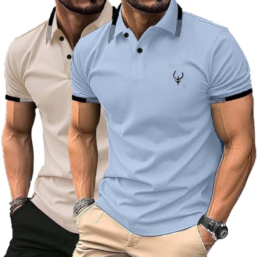 Image of Lymio Polo T Shirt for Men || T Shirt for Man || Collar T Shirt Style Men (Packs Also Available) (Polo-40-43)