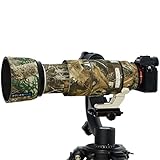 ROLANPRO Nylon Waterproof Lens Clothing Camouflage Rain Cover for Sony FE 100-400mm f4.5-5.6 GM OSS Camera Lens Protection Sleeve-#27 Jungle Waterproof