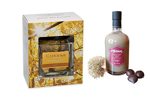 Cuevas Marron Glacé Gran Seleccion 190gr y Licor Crema de Castañas Marron (Botella 50cl)