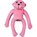Coastal Pet Products Li'l Pals Latex Monkey Dog Toy Pink, 4-Inch Long - (1-Unit)