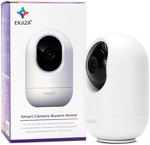 EKAZA Câmera Nuvem Home Inteligente WiFi 3MP Ultra HD 2K EKGD-T4117