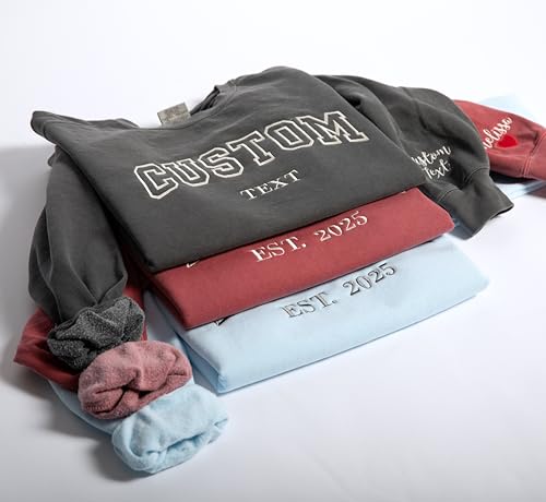 Personalized Unisex Embroidered Hoodies & Sweatshirts - Custom Text Apparel for Unique Gifts This Holiday Season - Image 3