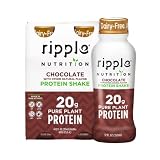 Ripple Vegan Protein Shake | Chocolate | 20g Nutritious Plant Based Pea Protein | Shelf Stable | No